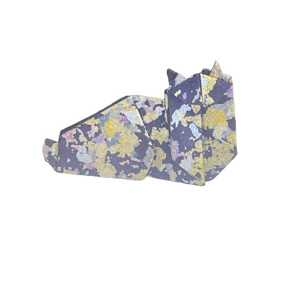 Handcrafted Origami Cat Pin By The Paper Crane - Picture 5 of 7